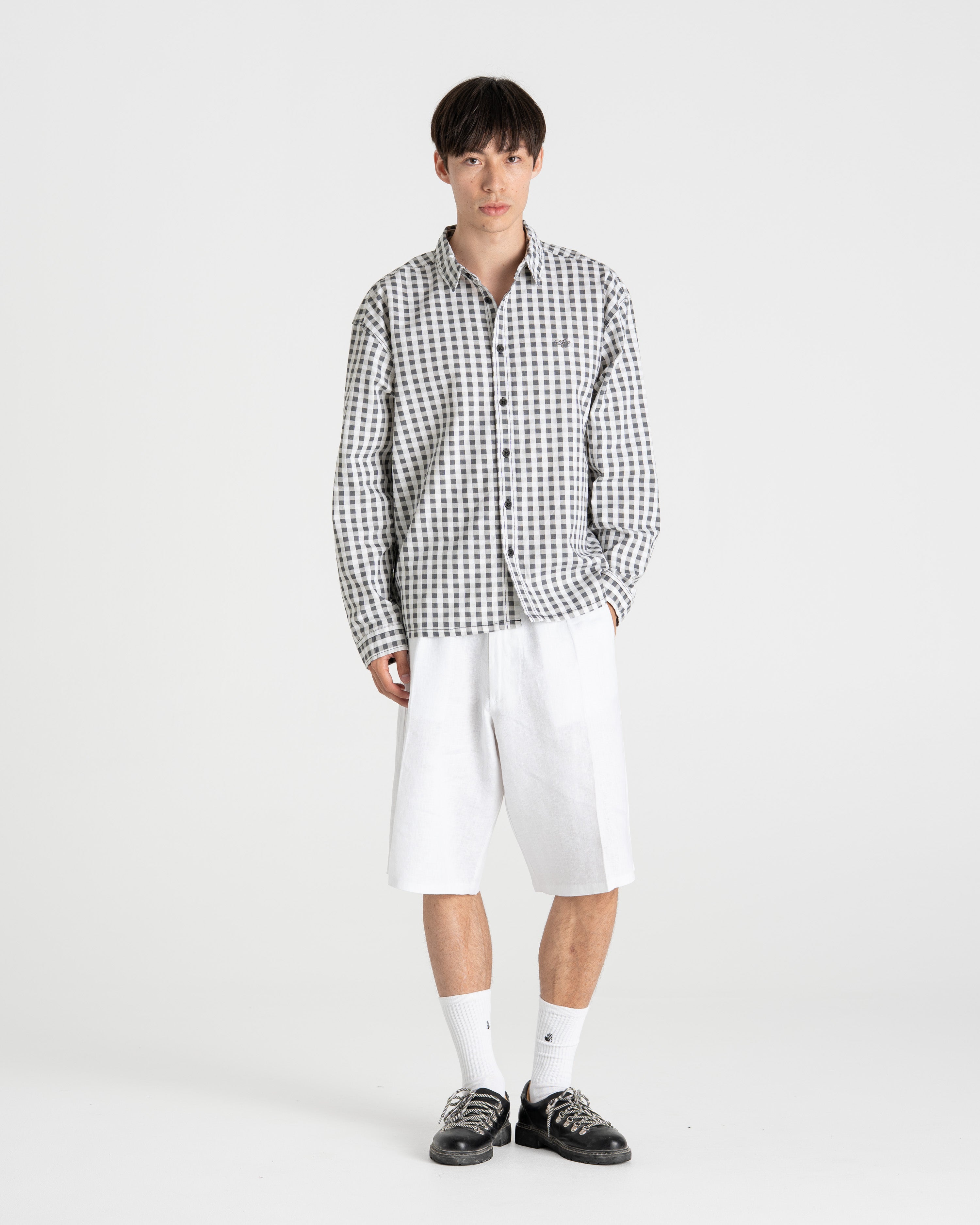 Checked Shirt Black